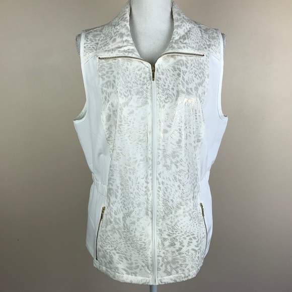 Zenergy by Chico's Jackets & Blazers - Zenergy Sleeveless Full Zip White Jacket